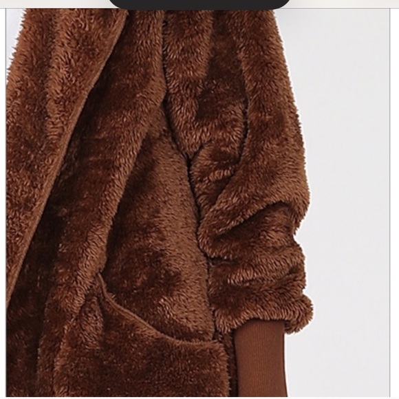 🍀Jacket available in 3 sizes 1X 2X 3X Sherpa Coat - Picture 2 of 3